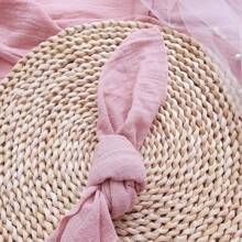 6/12/24/48pcs Cheesecloth Napkins 50x50cm Crinkled Dinner Napkins Rustic Boho Wedding Dinner Table Decor Napkins For Wedding Party Event Home Dining - Pink - View 6