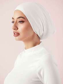 Islamic White Sport Modal Hijab Undercap Abaya Hijabs For Woman Abayas Jersey Turbans Turban Instant Head Wrap Women Cap Bonnet Hair Bonnet Turban
