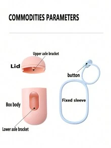 Pet Supplies Dog Cleaning Poop Bags Dispenser & Waste Bags Set With Container - Green - View 10