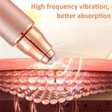 Mini Điện lực Rung động Mát xa mắt Chống lão hóa Nếp nhăn Vòng tròn tối Bút Loại bỏ Trẻ hóa Mát xa mắt Chăm sóc da Công cụ - Vàng - Xem 5