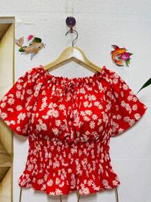 Women Tops - Red - View 3