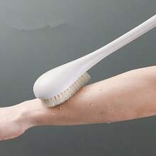 1 件淋浴刷套裝（包括淋浴刷、背部洗滌器、長柄按摩和清潔刷、皮膚去角質和按摩清潔刷）、男女通用浴室淋浴配件 - 粉色 - 查看 3