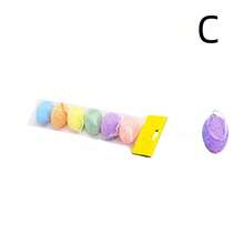 6pcs Easter Eggs-Shaped Decorative Ornaments Diy Holiday Scene Arrangement Decoration - B - View 7