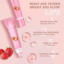 6pcs/Set Women's Gift Fruit Flavored Lip Oil, 15ml/Bottle With Hyaluronic Acid, Squalane. 24h Deep Moisturizing & Hydrating Lip Balm, Suitable For Dry Skin