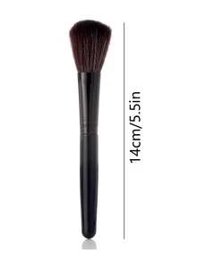 1pc Multi-Functional Portable Blush Brush Loose Powder Brush For Contouring, Blush And Blending - Black - View 6