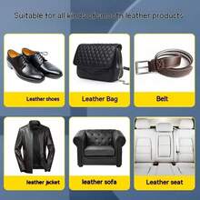 1入精純羊油皮鞋保養油,黑色、棕色或中性色鞋油,男士鞋履護理工具 - 彩色 - 查看 6