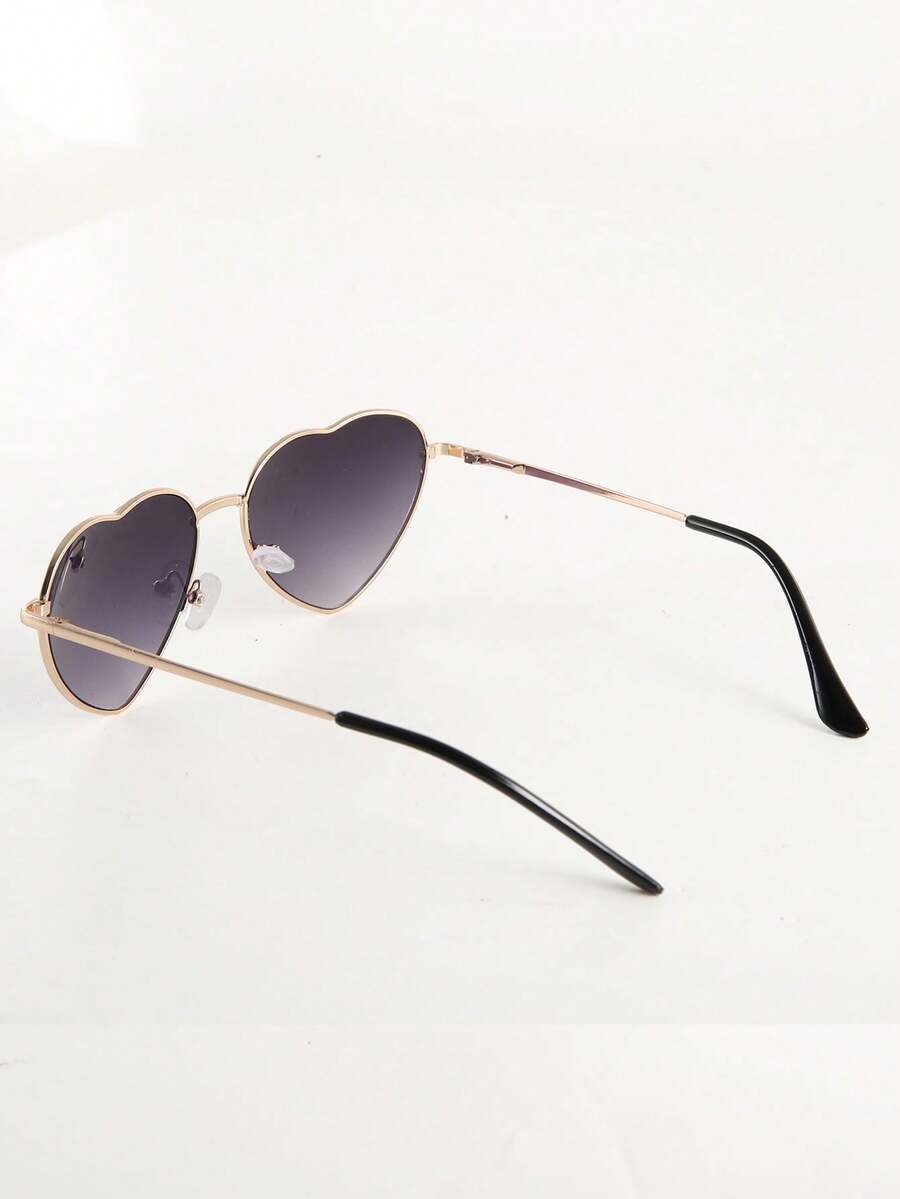 1pc Women's Heart Shaped Sunglasses With Glasses Case SHEIN EUR