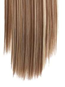 6 Pieces/Set 16 Clip Hair Extensions Black Long Straight Hair Natural Gradual Change Wig Heat Resistant Fiber Women's Hairstyle