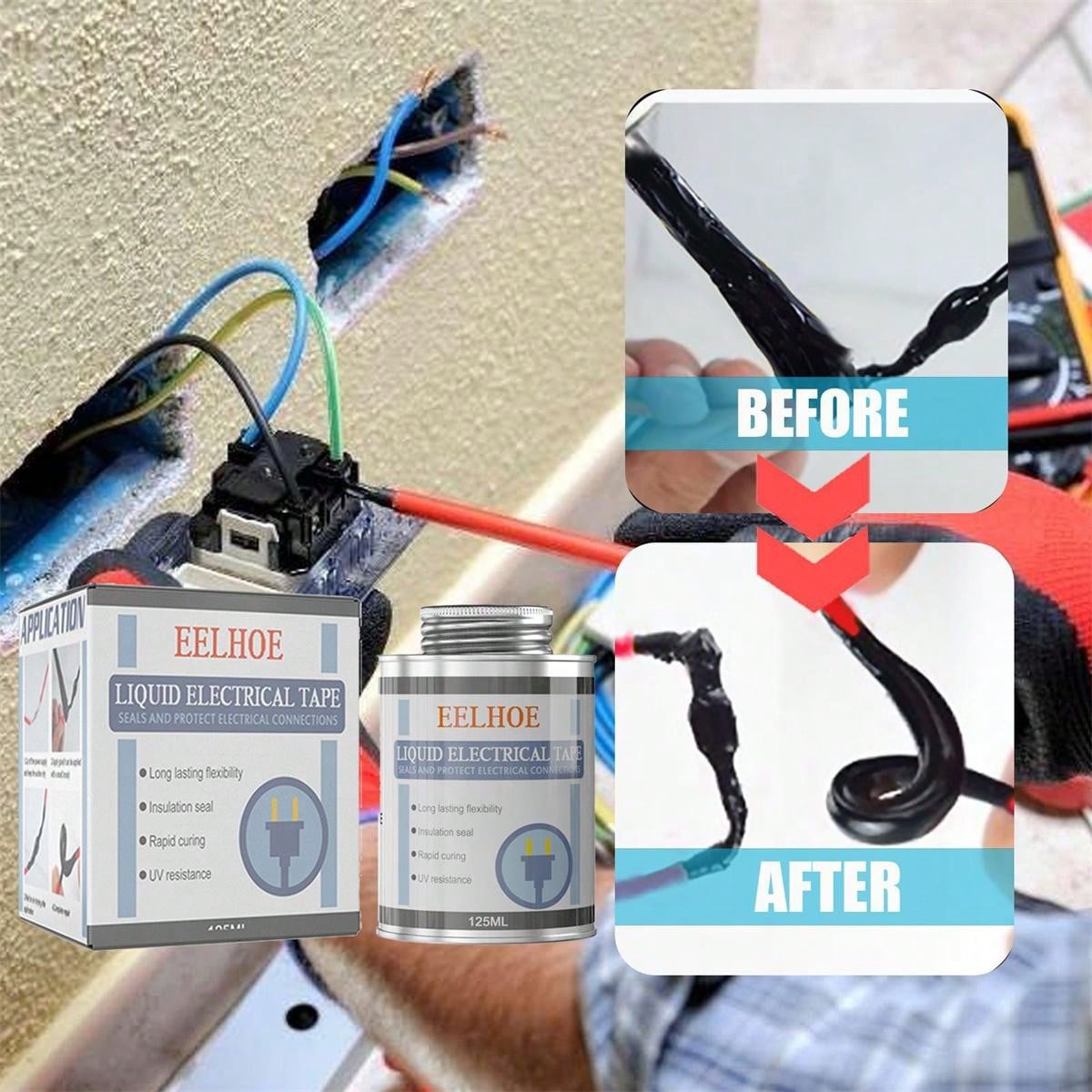 1pc Liquid Tape Insulation Flame Retardant Adhesive Waterproof Instead