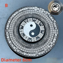 1 件太極和八卦圖案螺旋玩具,金屬旋轉陀螺羅盤收藏品,派對裝飾,緩解壓力,6 厘米 - 灰色 - 查看 6