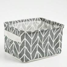 Panier De Rangement En Tissu Pliable Pour L'organisation De Bureau, Convient Pour Une Utilisation En Dortoir Et À La Maison Comme Boîte De Rangement Cosmétique