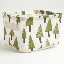 Panier De Rangement En Tissu Pliable Pour L'organisation De Bureau, Convient Pour Une Utilisation En Dortoir Et À La Maison Comme Boîte De Rangement Cosmétique