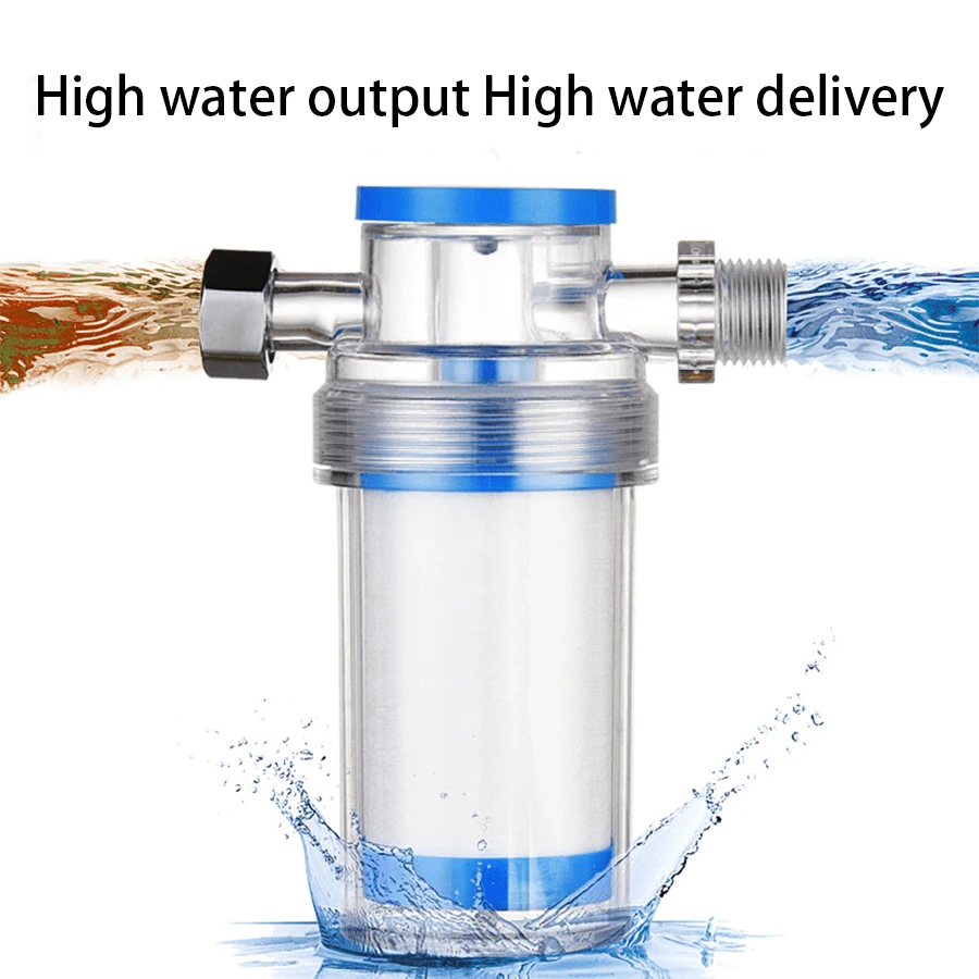 1Pc Pre-Filter Household Kitchen Bathroom Faucet Tap Water Purification Water Heater Washing Machine Rain Filtering - Clear - View 1