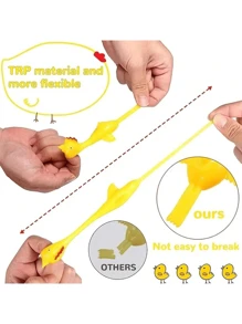 5 cái Cao su Gà tây Móc Bắn Căng thẳng Giải phóng Bộ đồ chơi , Vui Tường Gà tây - Nhiều màu - Xem 3