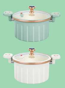 1件装新罗马微压锅高美多功能双耳炖煮高压煮锅外贸礼品家用 - 彩色 - 查看 8