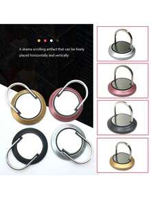 手機環形支架,車用創意手機架,手機背貼 - 金色 - 查看 7