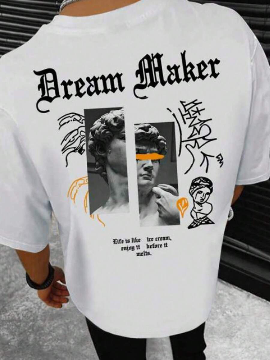 Men T-Shirts - 白色 - 查看 1