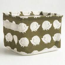 Panier De Rangement En Tissu Pliable Pour L'organisation De Bureau, Convient Pour Une Utilisation En Dortoir Et À La Maison Comme Boîte De Rangement Cosmétique