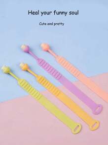 1pc Wholesale Adjustable Non-Slip Toilet Lid Lifter, Hygienic Handle For Dirty Hands - Purple - View 3