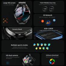 Ticwatch LOKMAT APPLLP 4 PRO Android Smart Watch Phone Wifi GPS Men Watch Heart Rate Monitor 6G+128G Smartwatches Dual Camera For Phone - Black - View 2