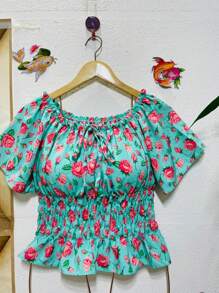 Women Tops - Green - View 1