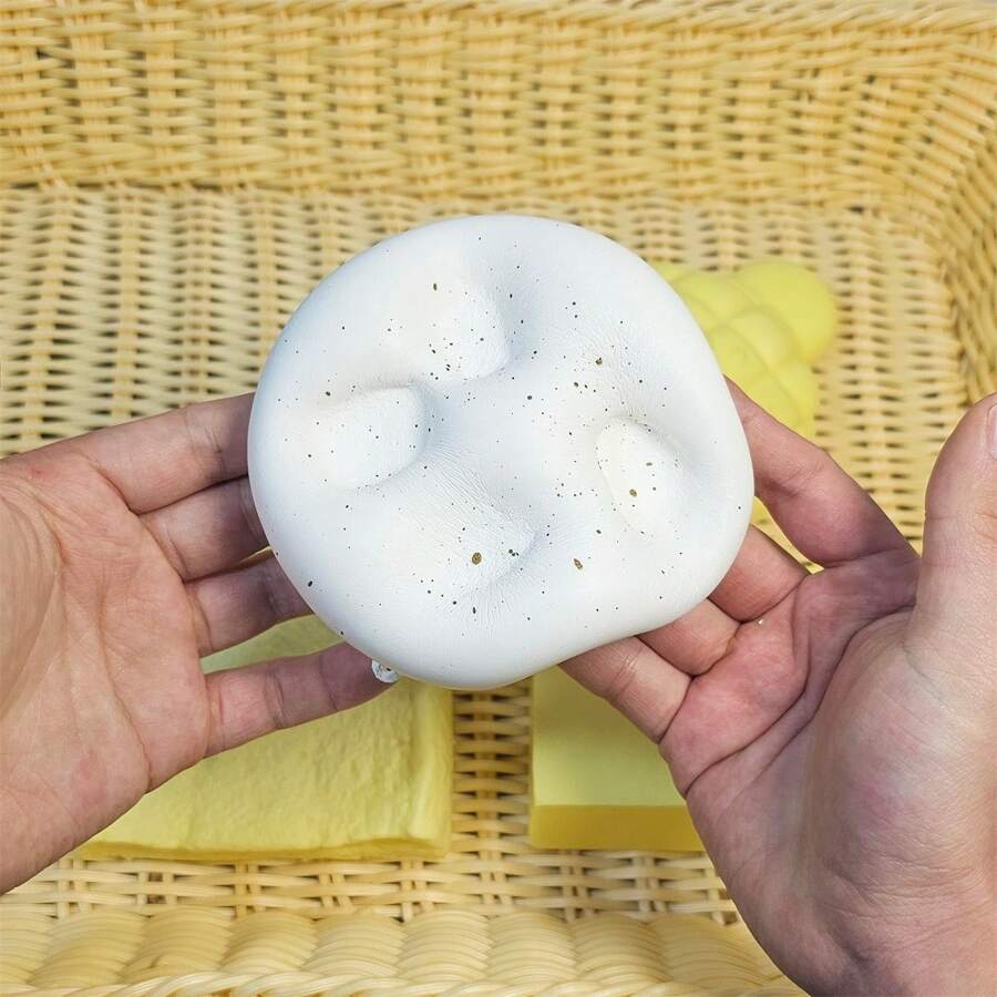 超柔軟慢回彈香味麵包吐司擠壓玩具,紓解壓力 - 芝麻包慢回彈 - 查看 1