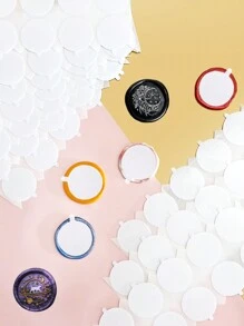 100 Stück Doppelseitige Klebepunkte Für Wachssiegel-stempel-set, 2,5 Cm Klebewachs-siegel-rückseite Für Wachs-siegel-aufkleber, Bastel-klebewachs