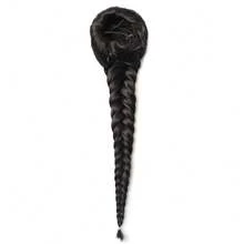 1入組手工魚骨辮髮延伸套,彈性髮圈馬尾夾 - 薄荷綠 - 查看 6