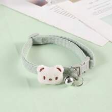 New Arrival Pet Collar Velvet Cartoon Design Dog & Cat Collar Pet Supplies - Green - View 1