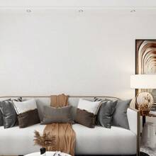 1000cm/rolle 3d Wohnzimmer Tapete, Faux Silica Gel Schlamm, Selbstklebend, Wasserdicht, Anti-kollision, Schlafzimmer Hintergrund, Matte Einfarbige Farbe, Heimdekoration