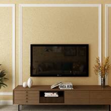 1000cm/rolle 3d Wohnzimmer Tapete, Faux Silica Gel Schlamm, Selbstklebend, Wasserdicht, Anti-kollision, Schlafzimmer Hintergrund, Matte Einfarbige Farbe, Heimdekoration