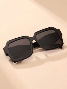 1 件男女通用时尚经典款方形时尚眼镜适合日常生活、海滩和户外旅行 - 彩色 - 查看 3