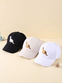 3 Stück Baby Baseballcap Set mit besticktem Dinosaurier-Motiv, Reiseessentiell - Verschiedenfarbig - Übersicht 1