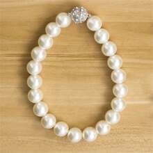 2pcs Stylish Magnetic Tiebacks For Curtains - Elegant Faux Pearl Beads Holdbacks For Bedroom And Living Room Home Decor - White - View 12