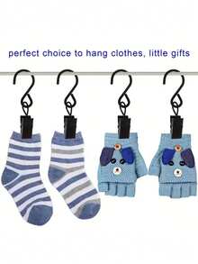 30pcs Black S-Shaped Shower Curtain Hooks With Electroplating Process - Black - View 5