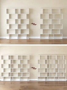 VASAGLE Bookcase - Beyaz - Görünüm 8
