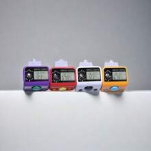 1入電子點數器,帶有指南針功能,可作為戶外繞圈計數器或手指計數器,適用於家庭使用 - 彩色 - 查看 1