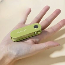 1 件折疊便攜式不銹鋼水果削皮刀,廚房和戶外 - 綠色 - 查看 5