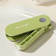 1 件折疊便攜式不銹鋼水果削皮刀,廚房和戶外 - 綠色 - 查看 6