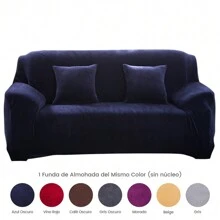 Sofa Covers - Navy Blue - View 4