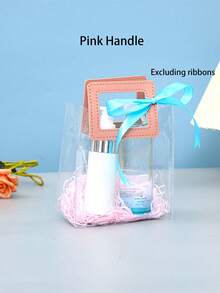 1 Miếng Ngày lễ tình nhân Màu hồng Trong suốt Túi quà tặng Với Xử lý , Hoa Túi quà tặng , PVC Túi Quà tặng Có tay cầm , Rượu sâm banh Trắng Hình vuông Túi xách tay , Có thể tái sử dụng Nhựa Bao bì quà tặng Cái túi , Quà tặng phù dâu Cái túi , Hình trái tim Kẹo Hộp Quà , Thủ công Trang trí Hộp Quà , Inch - Nhiều màu - Xem 5
