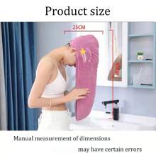1pc Coral Fleece Hair Drying Cap For Women, Fast Drying Absorbent Towel Head Wrap, Shower Cap - Multicolor - View 2