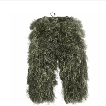 迷彩ghillie套裝yowie狙擊手戰術服裝迷彩套裝,適用於狩獵彈球ghillie套裝男性狩獵服裝 - 軍綠色 - 查看 6