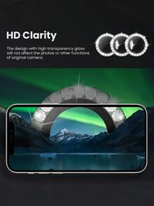 3pcs Colorful Crystal Lens Protector Film For Apple 16/14 Pro 6.1 Inch / 14 Pro Max 6.7 Inch, Embedded Artificial Diamond Shiny Camera Cover Tempered Glass For Apple 14 Pro Max/14 Pro/15/15 Promax/15Pro [Perfect Fit] - Artificial Diamond Multicolor Gift For Birthday, Family, Friends Sparkling Crystal, Lens Protector, Phone Accessories