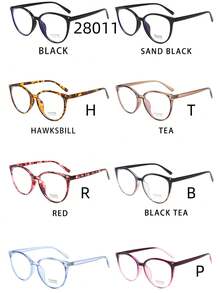 2024欧美风凹造型平光镜无边框神器超火爆跨境摄影眼镜框 - 彩色 - 查看 1