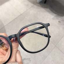 1 件装无框防辐射变色眼镜，打造自然妆容 - 黑色 - 查看 3