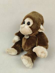 1只仿真猴子毛絨玩具聖誕/新年/復活節/生日/派對禮物 - 棕色 - 查看 4