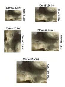 1pc Gold-Colored, High-Grade Simplistic Style Crystal Velvet Rug Measuring 850g/M², With 0.8cm Thickness, Rectangle Shaped Anti-Skid, Washable Carpet Suitable For Living Room, Bedroom, & Room Decoration - Gray Gold - View 3