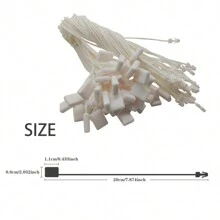 100pcs Pink Paper String Tags, String Locks, Hang Tags String, Gift Tag String, Retail Label String, Hang Tag String, Luggage Tags, Diy Crafts String For Clothes, Retail Pricing, Shoes Clip, Luggage Labels - Pink - View 2