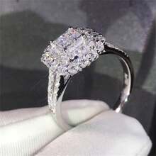 Japanese And Korean New Style Eight Heart Eight Arrow Micro-Set Princess Ring, Western Style Wedding Jewelry - Gold - View 7